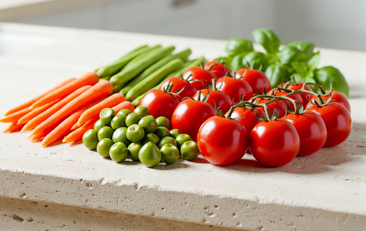Frische gesunde Zutaten